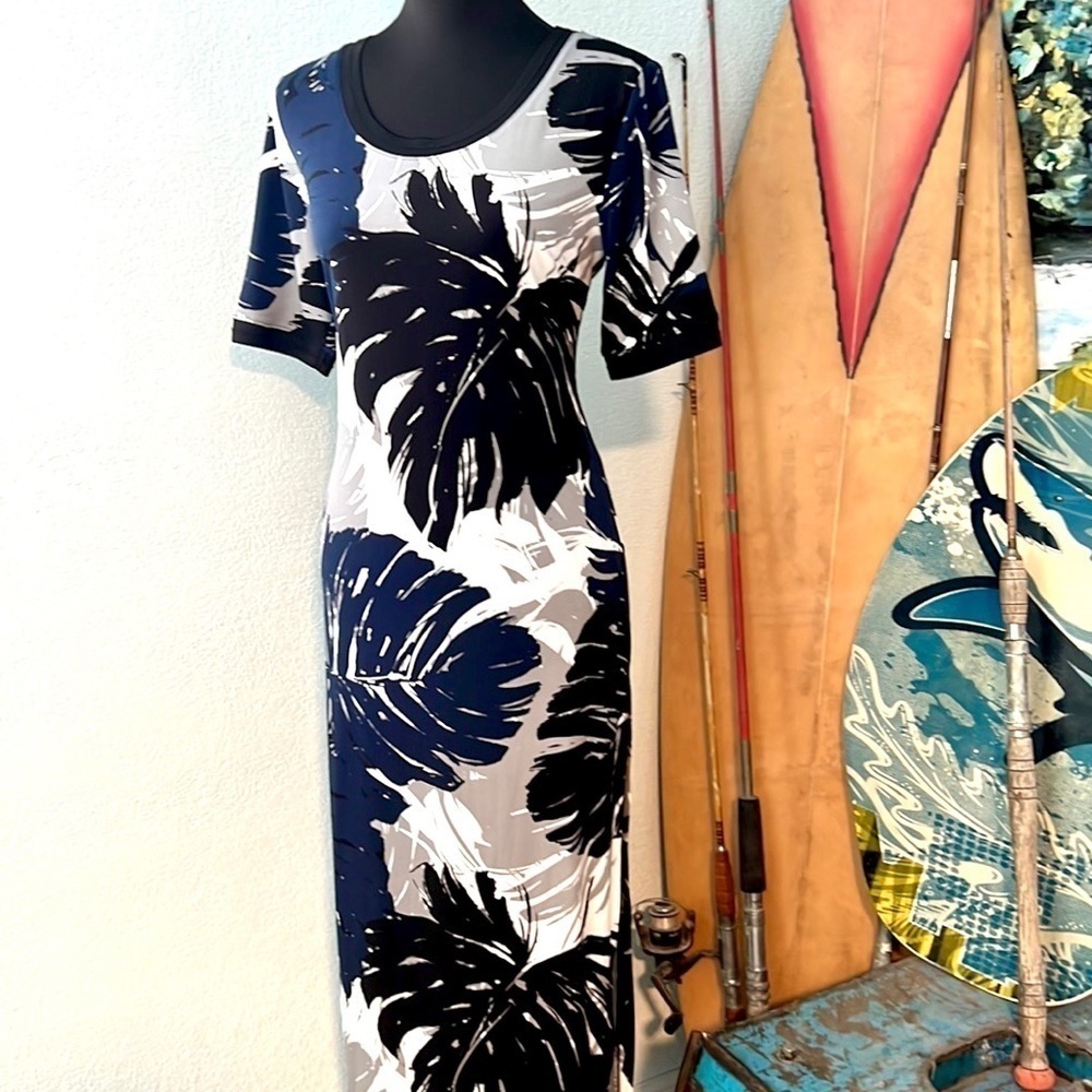 GILI, Jetsetter Short Sleeve Side Slit Maxi Dress - Picture 5 of 11
